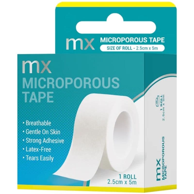 MX HEALTH Microporous Tape 2.5cm x 5m - 1 Piece