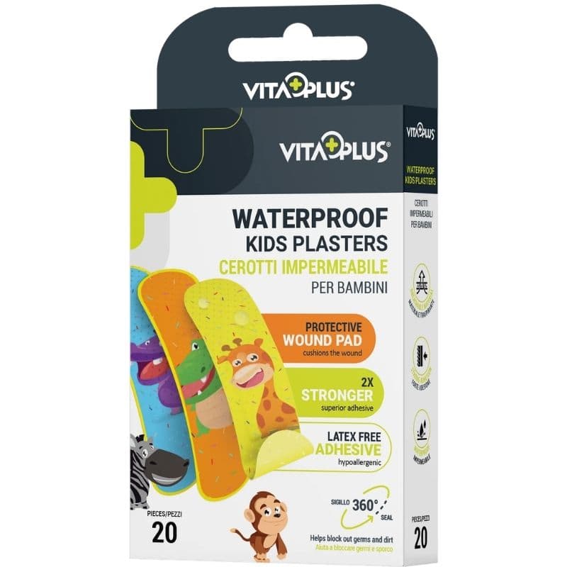 VITAPLUS Waterproof Kids Plasters - 20 Pieces