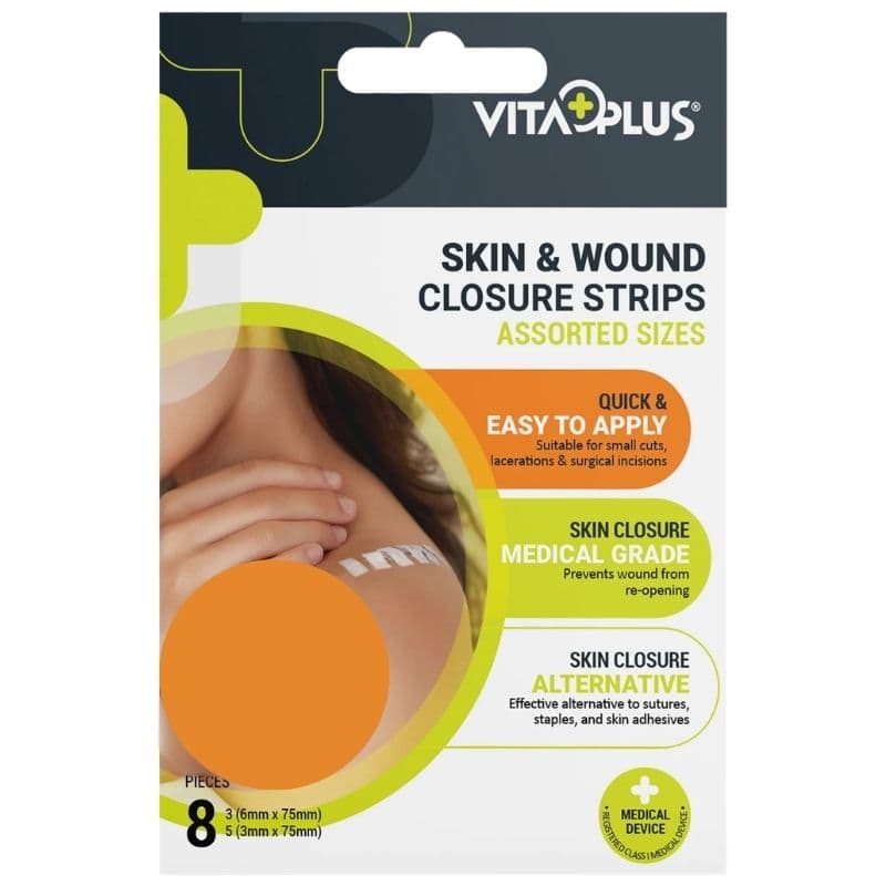 VITAPLUS Wound Closure Strips - 8 Pieces