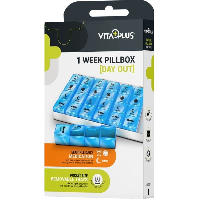 VITAPLUS Pill Box 1 Week Day Out - One Piece