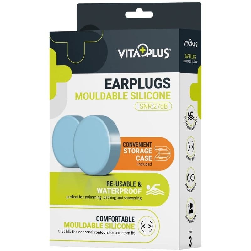 VITAPLUS Silicone Earplugs - 3 Pieces