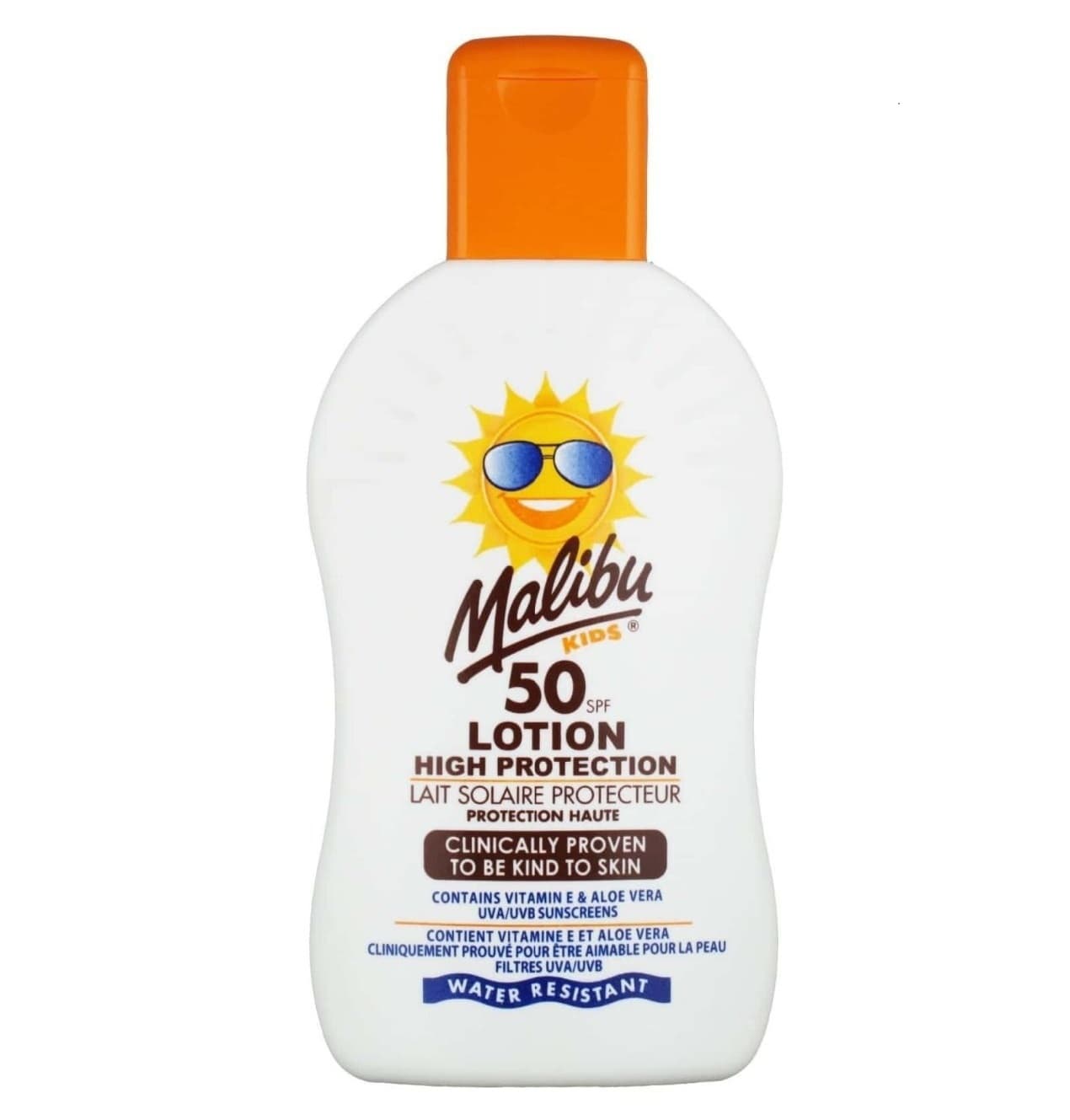 ماليبو لوشن للأطفال للحماية من الشمس مع عامل حماية من الشمس 50 - 200مل