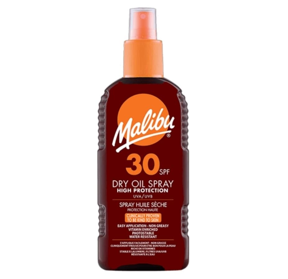 ماليبو بخاخ زيت الجاف مع عامل حماية من الشمس 30 - 200مل