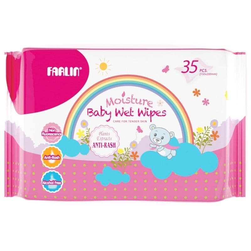 FARLIN Baby Anti-Rash Wet Wipes - 35 Pieces DT-005A