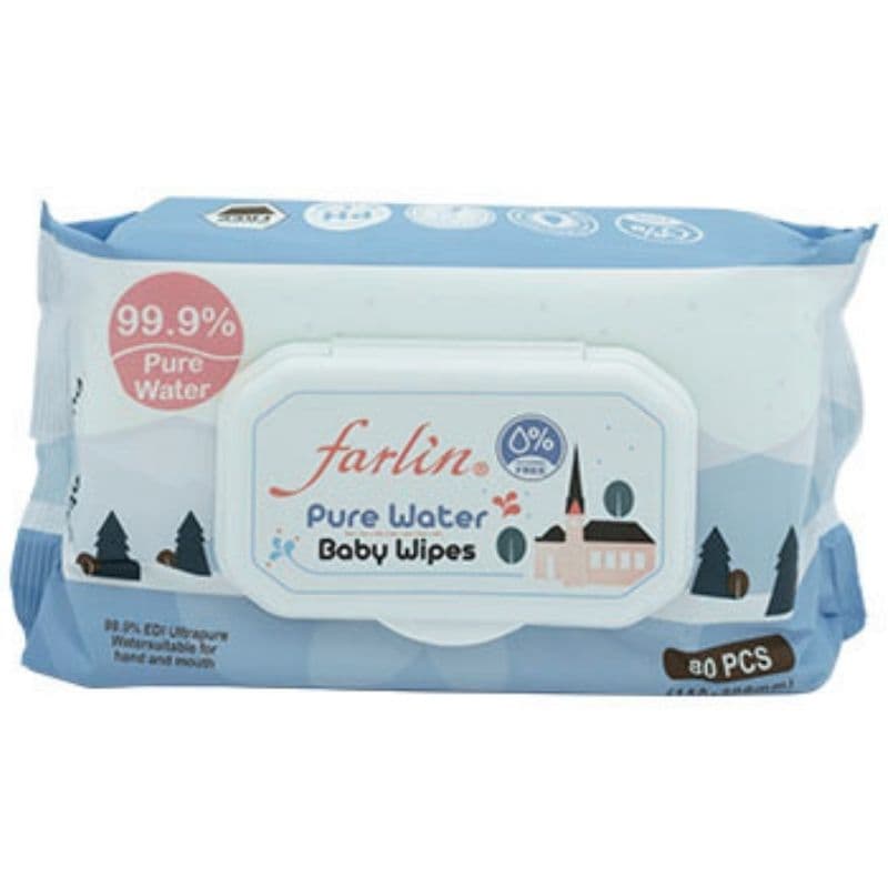 FARLIN Baby Pure Water Wet Wipes - 80 Pieces CE-21001-1B