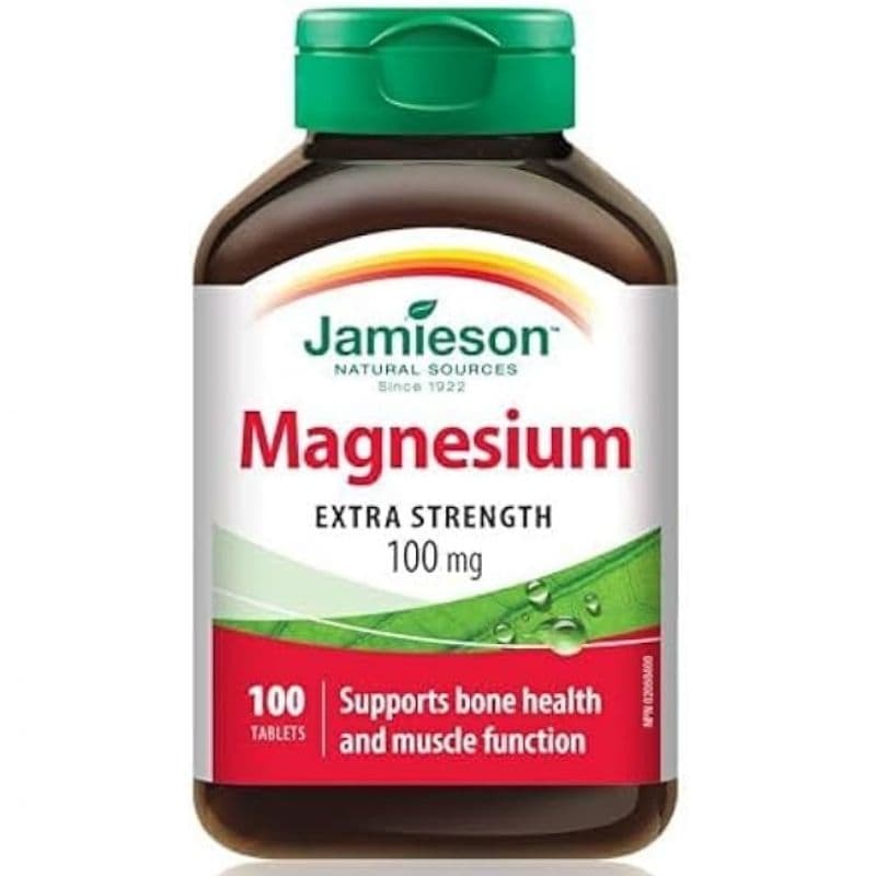 JAMIESON Magnesium 100mg Extra Strength -100 Tablets