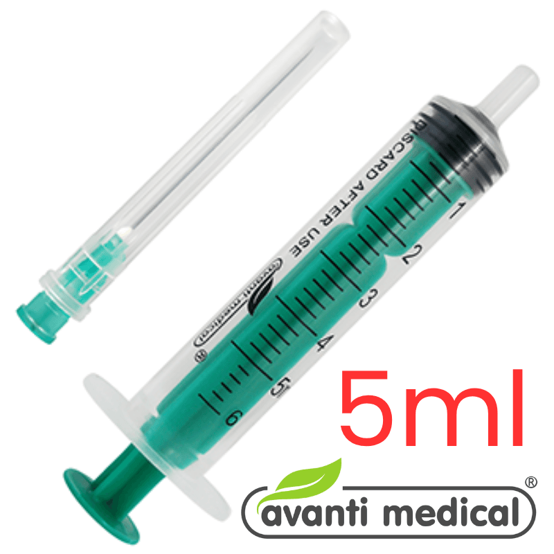 AVANTI Syringes 5ml 21Gx1.5 - 1 Piece